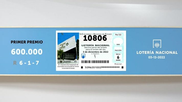 SELAE - Sorteo de la Lotería Nacional del 03/12/2022