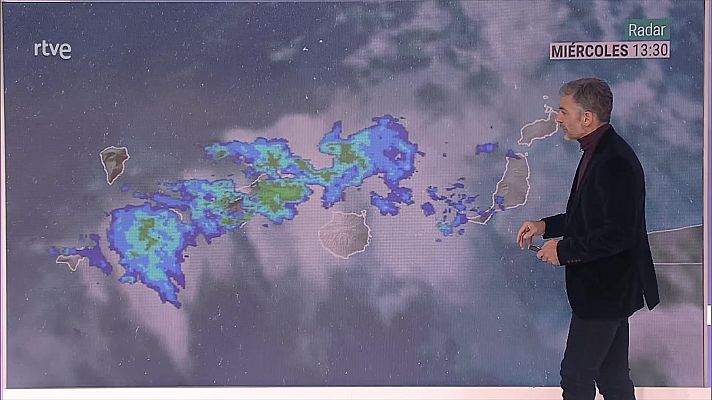 El tiempo - Precipitaciones localmente fuertes en Andalucía occidental, y en las islas Canarias de mayor relieve
