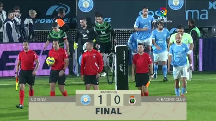 Resúmenes de LaLiga - Ibiza-Racing: resumen del partido, 19ª jornada
