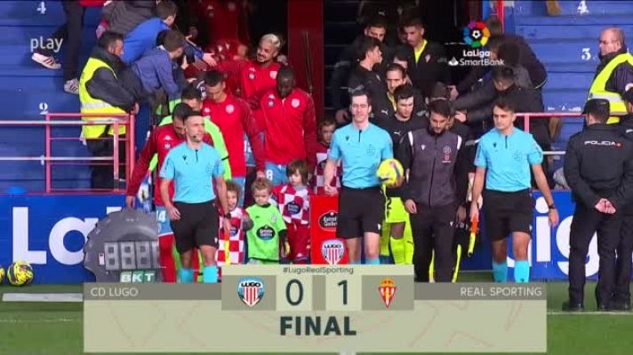 Resúmenes de LaLiga - Lugo-Sporting: resumen del partido, 19ª jornada