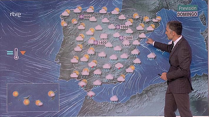 El tiempo - Intervalos de viento fuerte en los litorales de Andalucía, del resto del sureste peninsular y del Cantábrico occidental