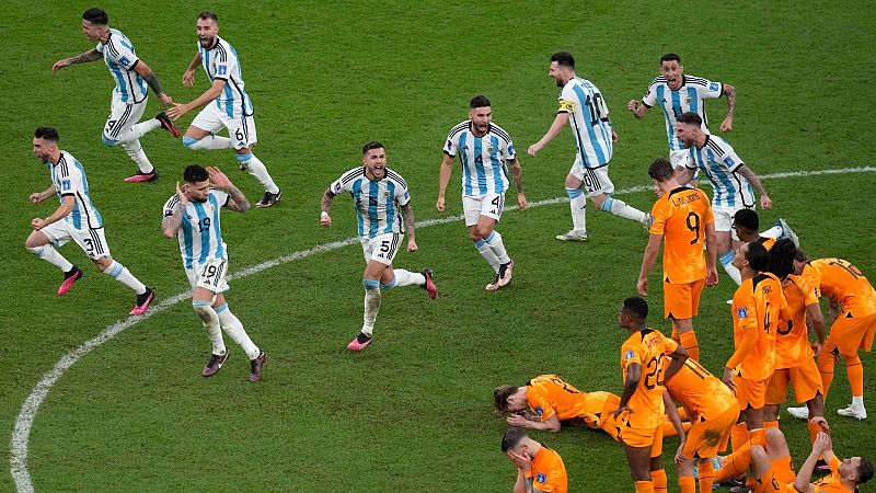 Argentina Mundial 2022: celebración en la cara de Holanda | Ver
