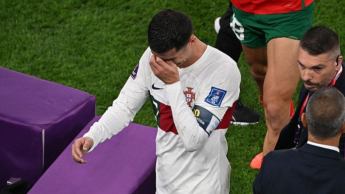 Telediario 1 - Cristiano se despide del Mundial entre lágrimas