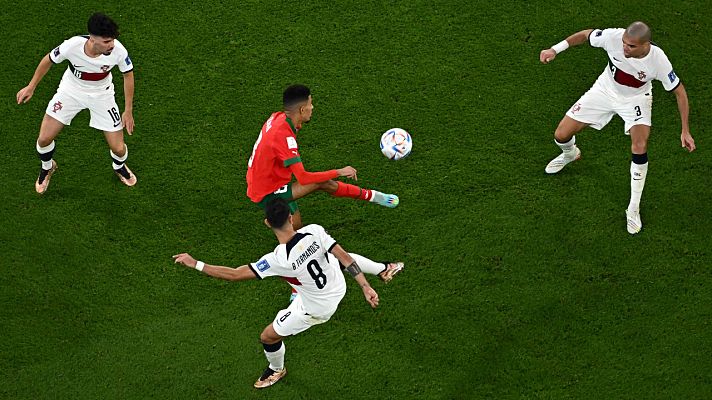 Copa Mundial de la FIFA 2026 - La salida de balón de Marruecos ante presión adelantada