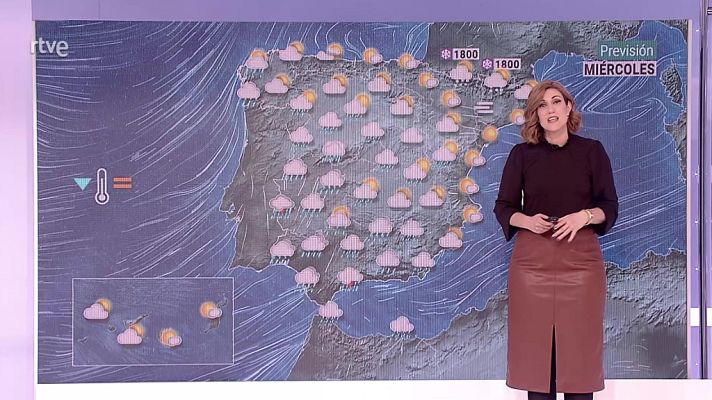 El tiempo - Intervalos de viento fuerte en los litorales del sur y sureste peninsular, Baleares y zonas de montaña del tercio sur
