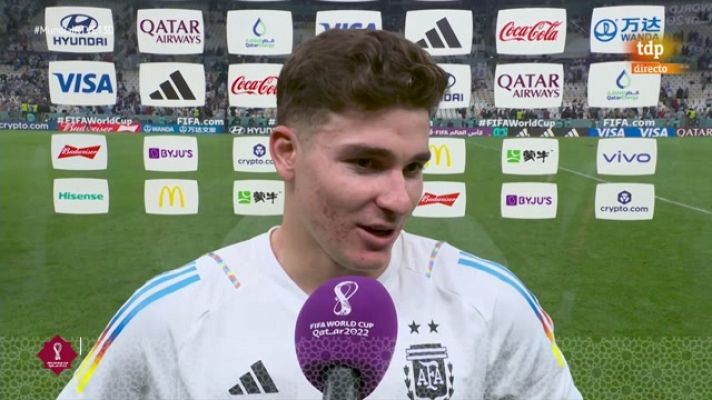 Copa Mundial de la FIFA 2026 - Mundial de Qatar - Julián Álvarez: "Nos merecíamos esto"