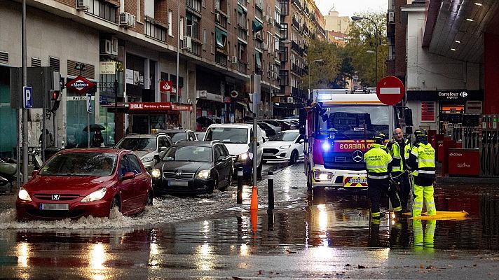 Telediario 1 - Madrid recupera la normalidad tras las inundaciones de este miércoles