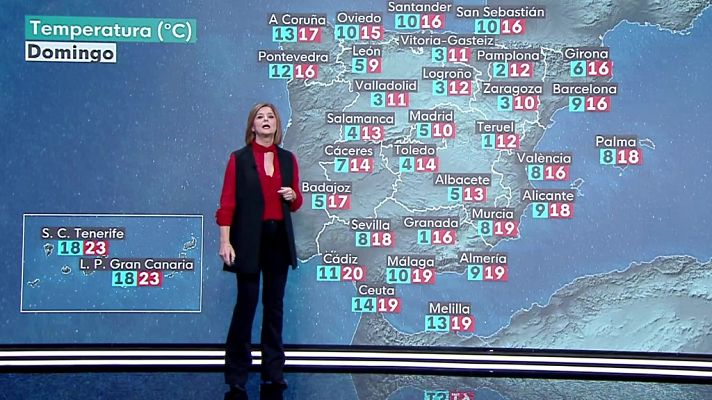 El tiempo - Intervalos de viento fuerte en el Estrecho, Ampurdán y litorales del sureste y noroeste peninsular