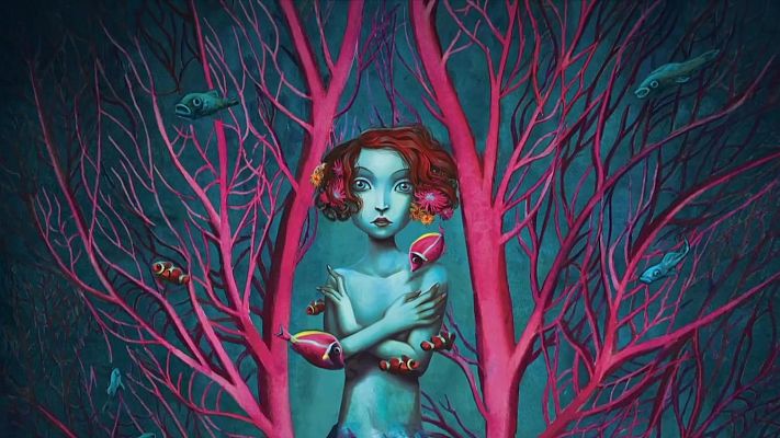 Telediario 2 - El dibujante francés Benjamin Lacombe lleva 'La sirenita' a su propio universo