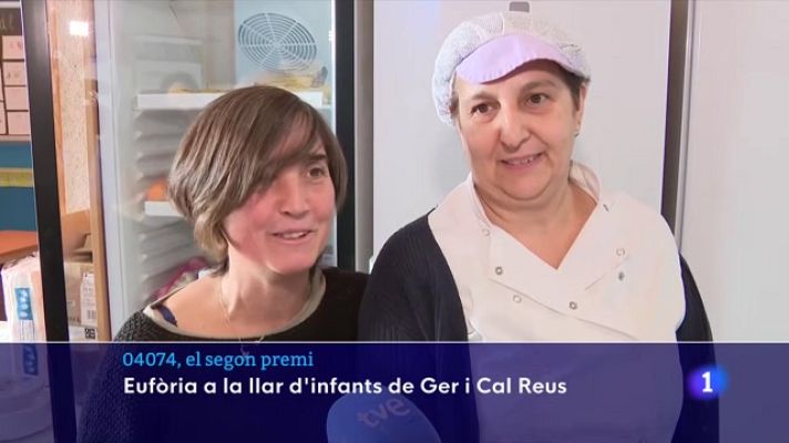 L'Informatiu - El segon premi toca a una llar d'infants de Ger