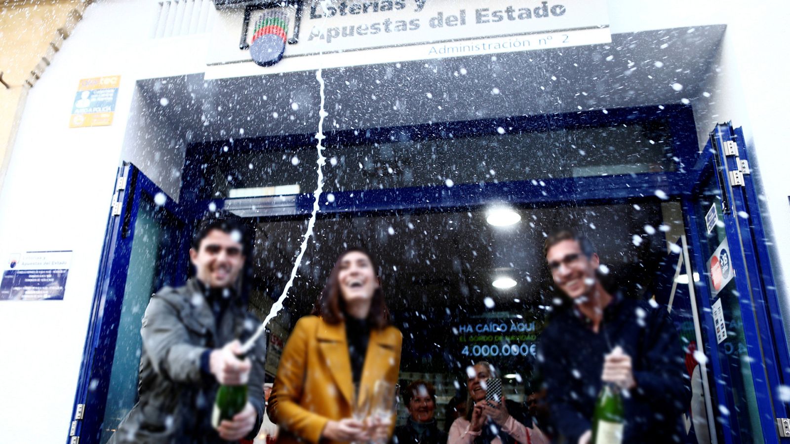 Lotería Navidad 2022 - Celebraciones del Cuarto premio en Calatayud