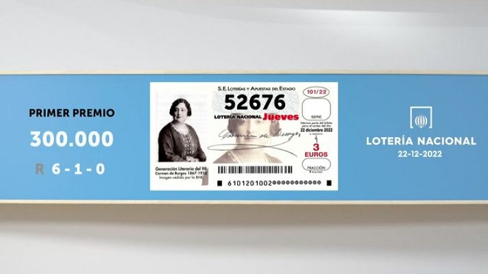 SELAE - Sorteo de la Lotería Nacional del 22/12/2022