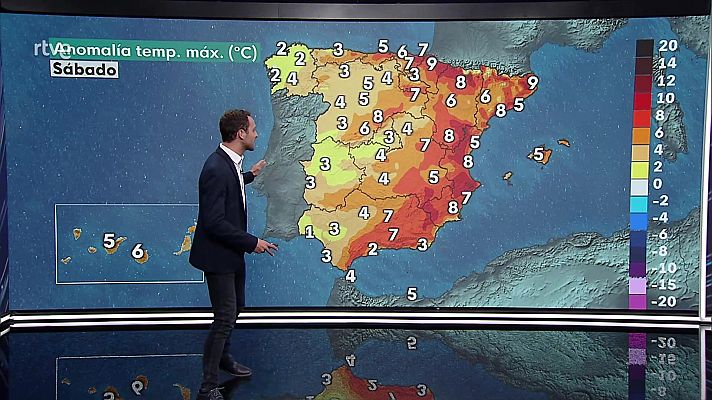 El tiempo - Precipitaciones persistentes y localmente fuertes en el oeste y norte de Galicia. Intervalos de viento fuerte o con rachas muy fuertes en los litorales del oeste de Galicia y cumbres de la cordillera Cantábrica