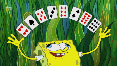 El truco mágico de Bob esponja