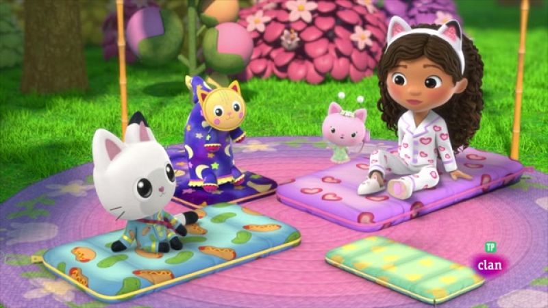 La fiesta de pijamas de Hadigata - La casa de muñecas de Gabby | Ver