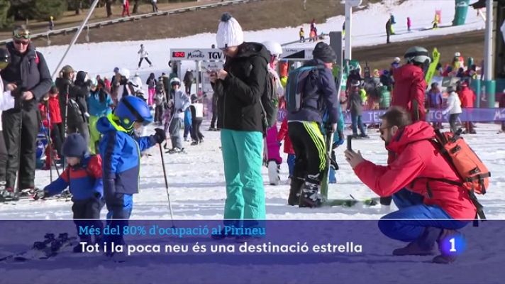 L'Informatiu - Els hotels del Pirineu esperen una gran ocupació tot i la poca quantitat de neu