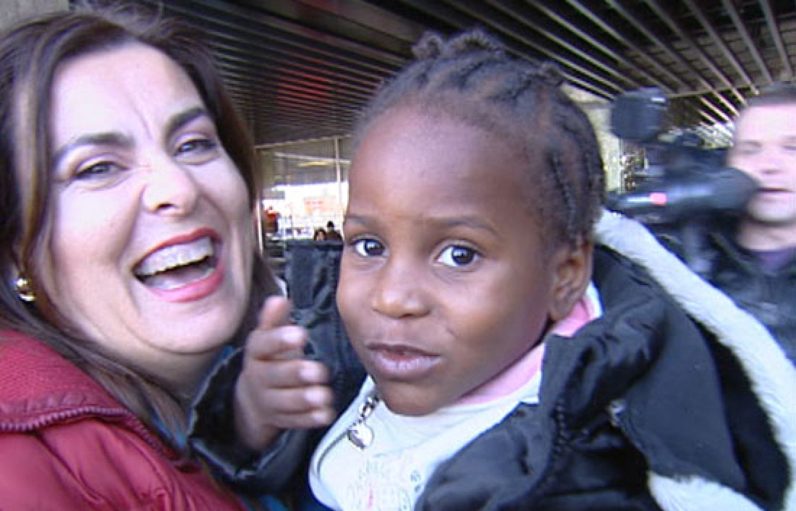 Tres de los niños haitianos adoptados por familias españolas