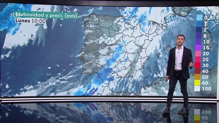 El tiempo - Precipitaciones localmente fuertes o persistentes en el noroeste peninsular