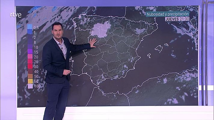 El tiempo - Predominio de un tiempo anticiclónico, seco y soleado en la mayor parte del país