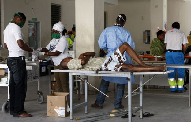  - Falta material médico en Haití