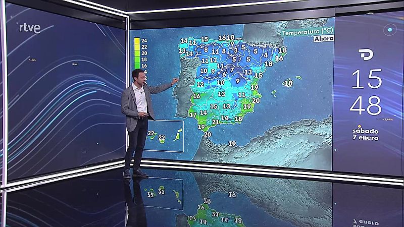 Precipitaciones localmente fuertes o persistentes en la mitad oeste de Galicia y oeste del sistema Central - ver ahora