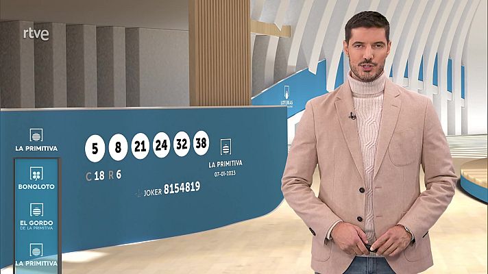 Loterías - Sorteo de la Bonoloto y Primitiva del 07/01/2023