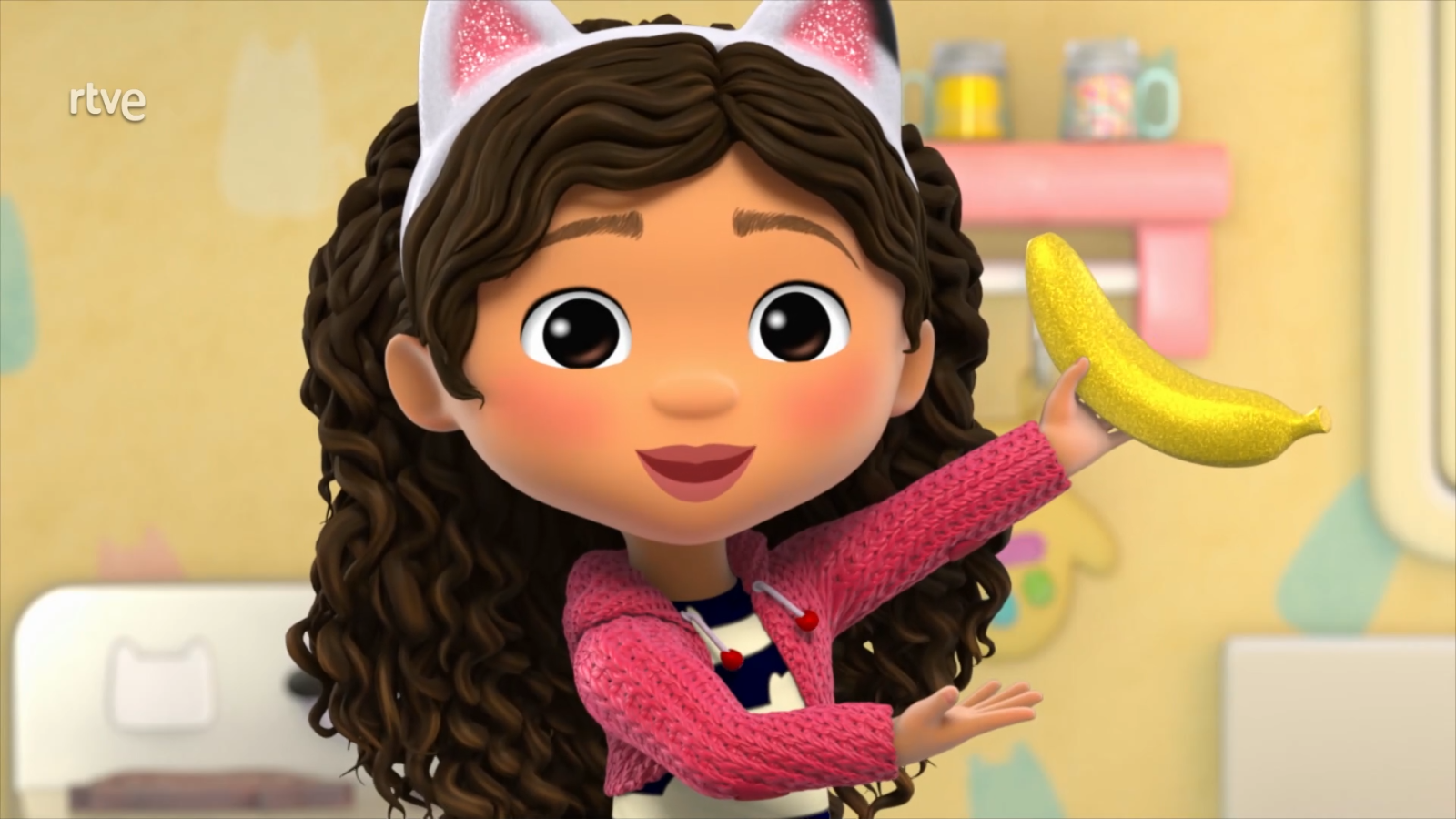 El plátano del día lluvioso - La casa de muñecas de Gabby | Ver