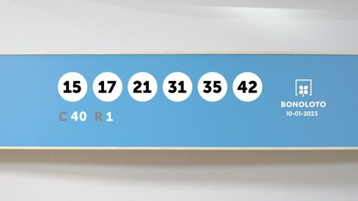 SELAE - Sorteo de la Lotería Bonoloto y Euromillones del 10/01/2023