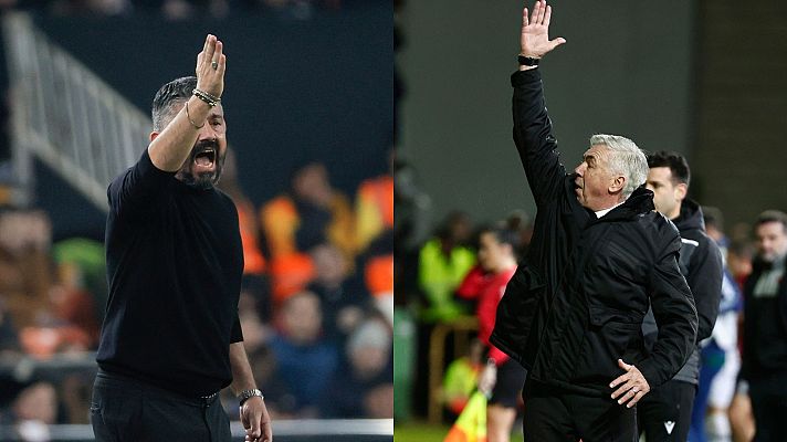 Telediario 1 - Ancelotti-Gattuso, una rivalidad más allá del fútbol