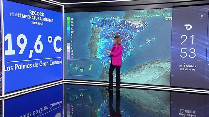 El tiempo - Las temperaturas máximas subirán ligeramente en la mitad norte del área mediterránea y bajarán en Galicia, Cantábrico y los sistemas montañosos peninsulares