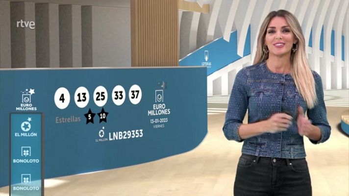Loterías - Sorteo de la Bonoloto y Euromillones del 13/01/2023