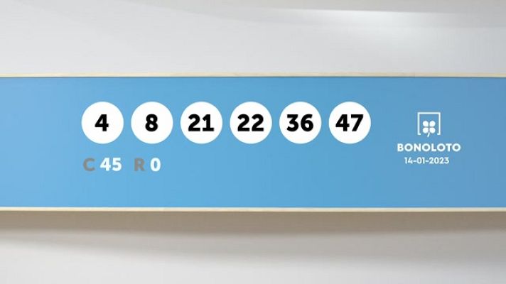 SELAE - Sorteo de la Lotería Bonoloto del 14/01/2023