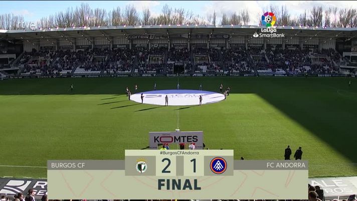 Resúmenes de LaLiga - Burgos - Andorra: resumen del partido