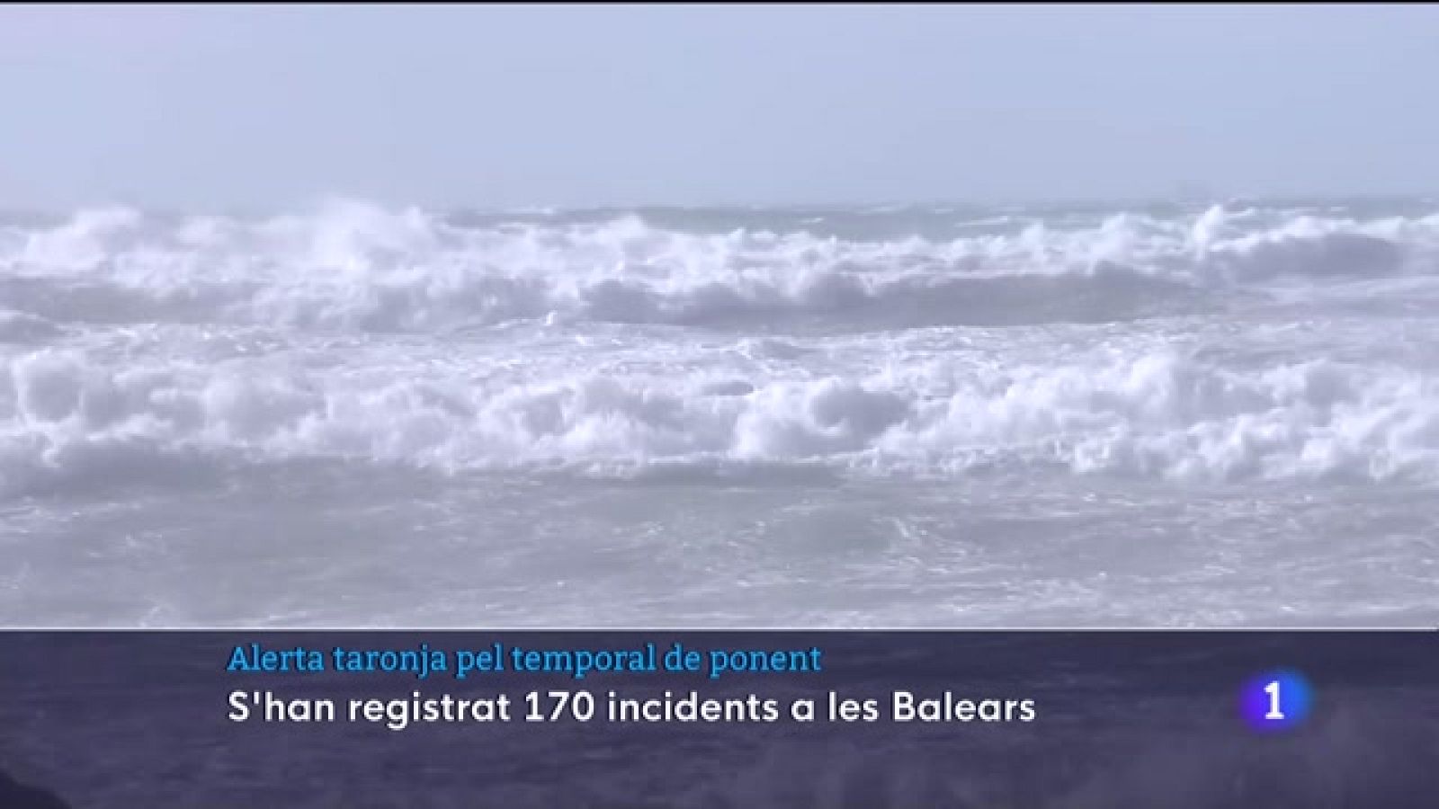 Alerta taronja pel temporal de ponent - 17/01/23 - Veure ara