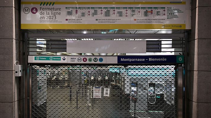 La hora de La 1 - Paros en Francia por la reforma de las pensiones de Macron