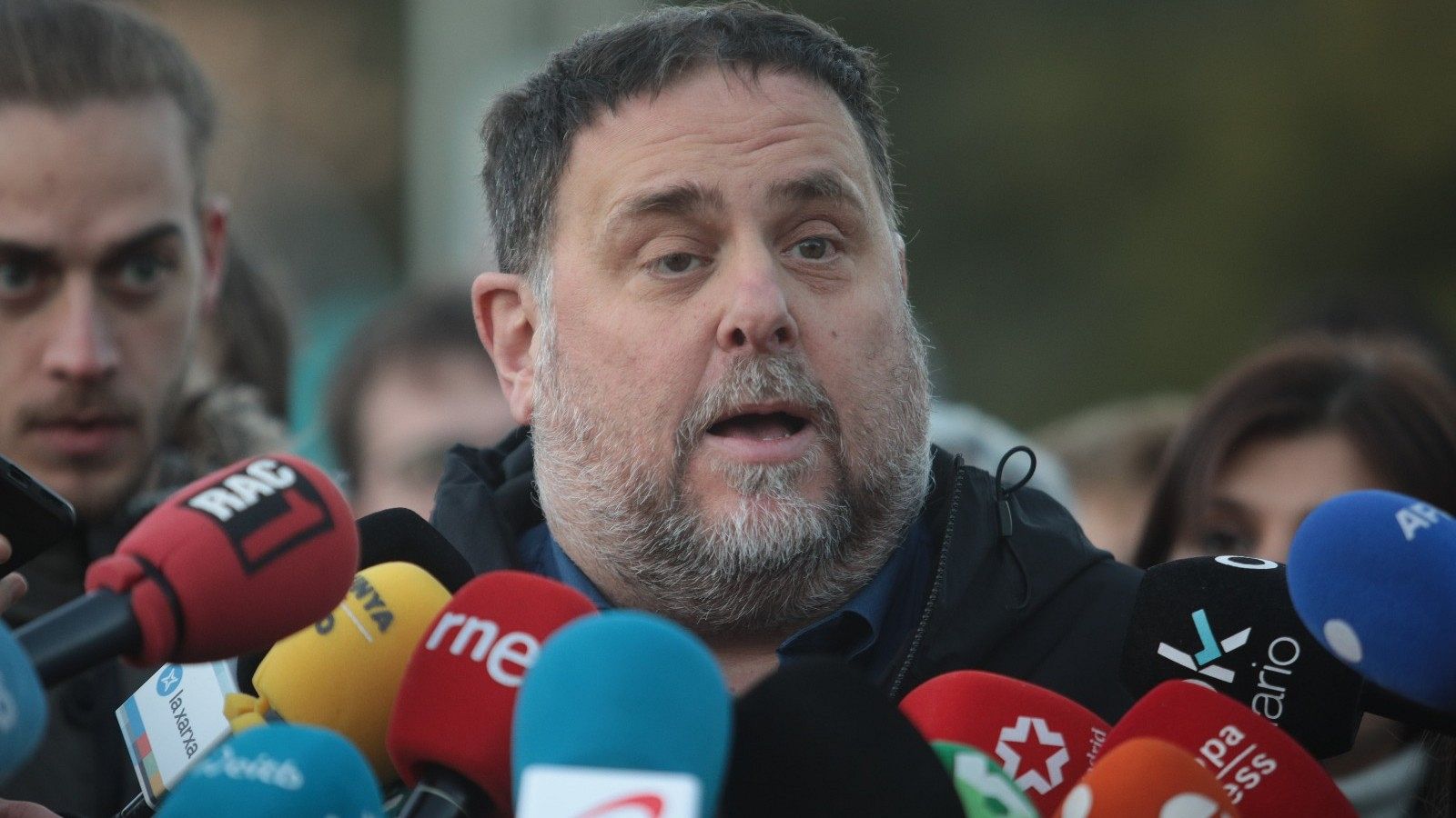 Junqueras reivindica "la amnistía y la autodeterminación" en la protesta contra la cumbre hispanofrancesa en Barcelona
