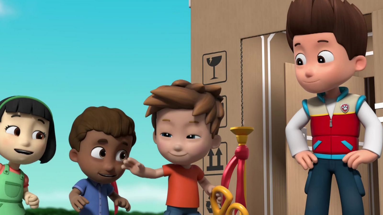 La patrulla salva el fuerte de cajas - La patrulla canina | Ver