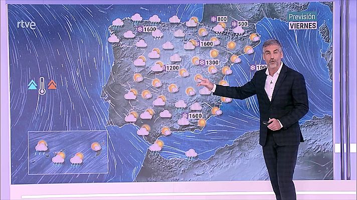 El tiempo - Nevadas importantes en el norte peninsular
