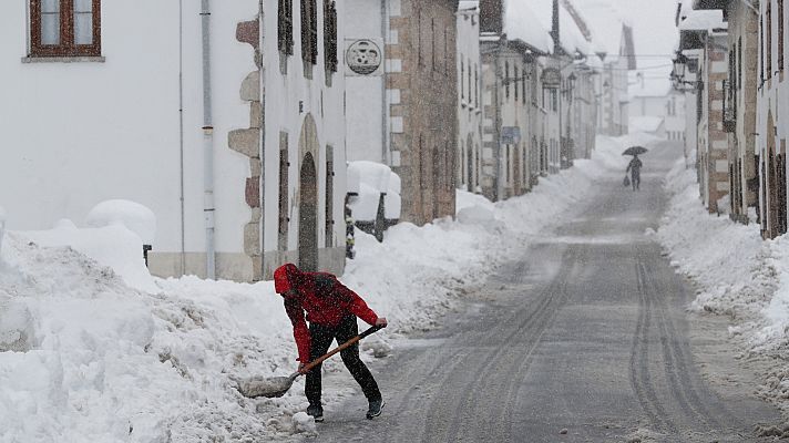 El tiempo - Nevadas en cotas bajas en el nordeste peninsular y en Baleares