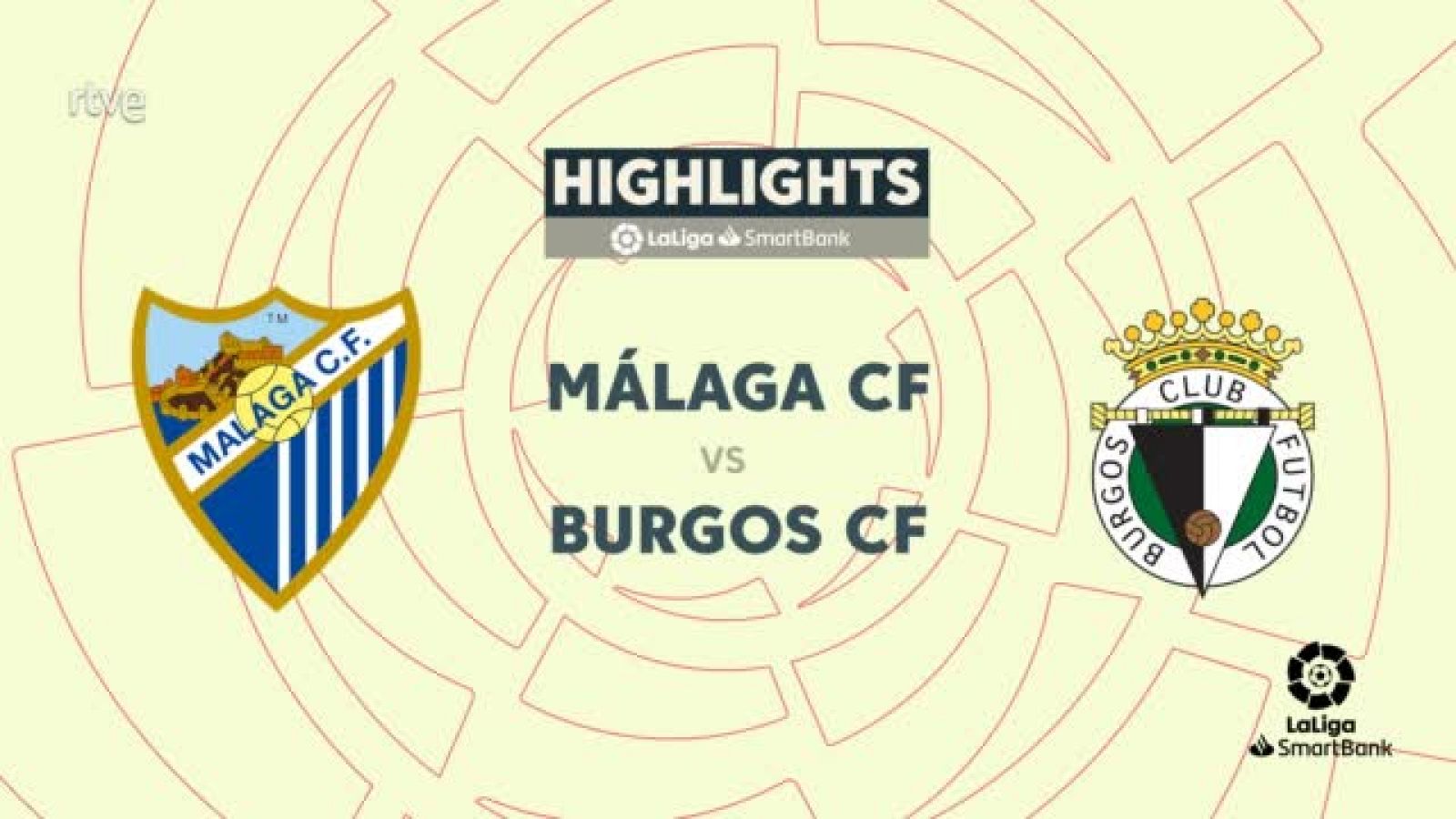 Málaga - Burgos: resumen del partido de la 24ª jornada de Segunda -- Ver ahora