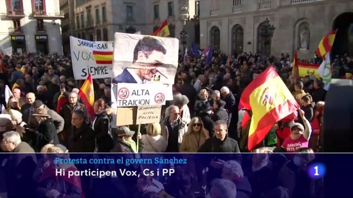 L'Informatiu - Protesta contra el govern Sánchez