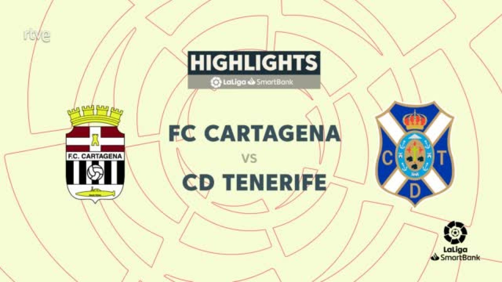 Cartagena - Tenerife: resumen del partido de la 24ª jornada de Segunda División -- Ver ahora