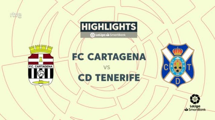 Resúmenes de LaLiga - Cartagena - Tenerife: resumen del partido de Segunda