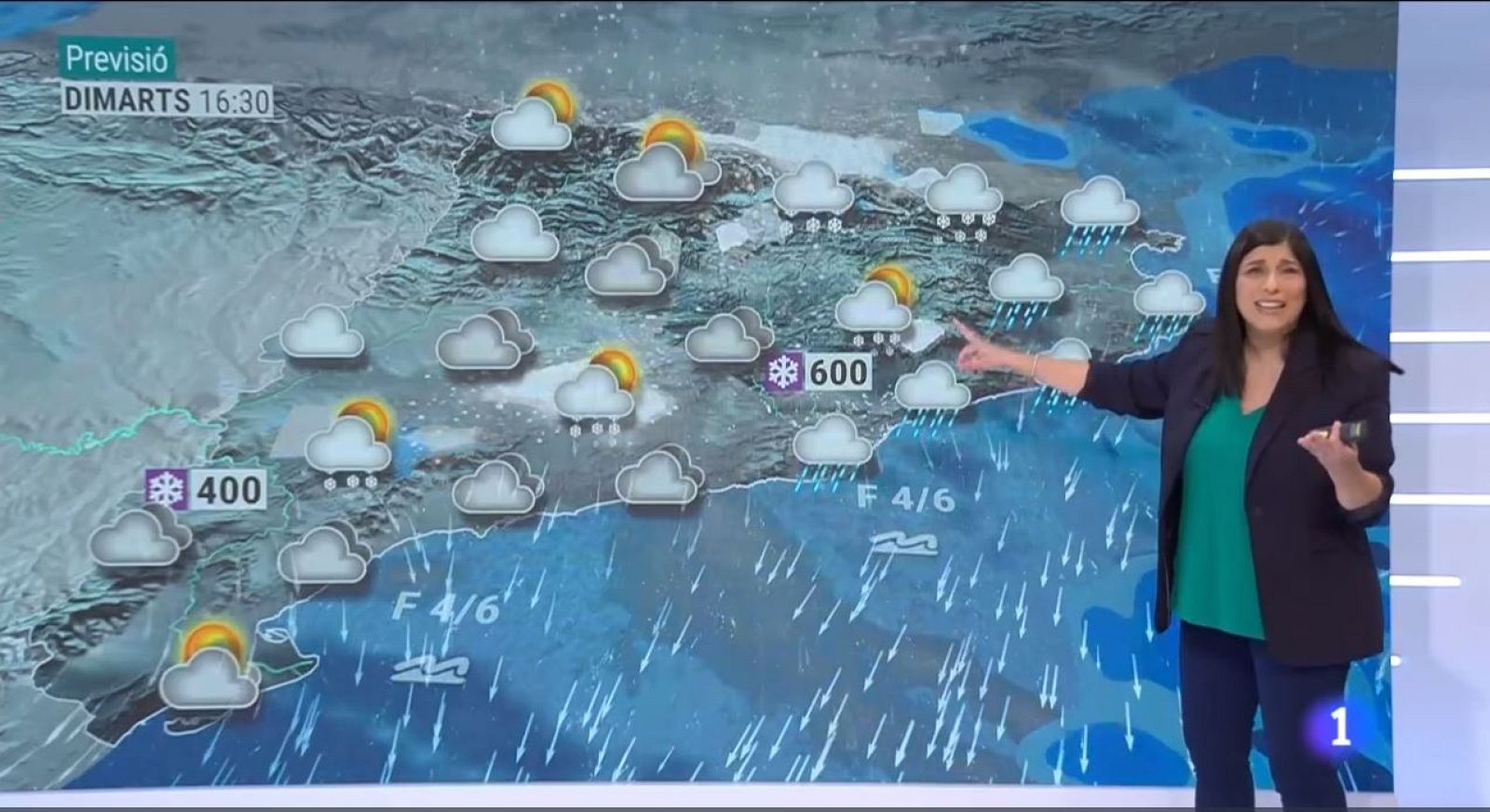 El Temps (24/01/2023) - Dimarts amb nevades de cotes baixes i un ambient gèlid