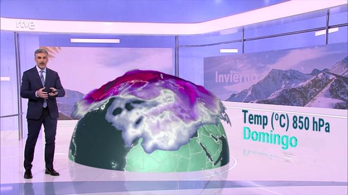 El tiempo - Nevadas en el entorno del Cantábrico, norte del sistema Ibérico y, con baja probabilidad, en los prelitorales de Cataluña