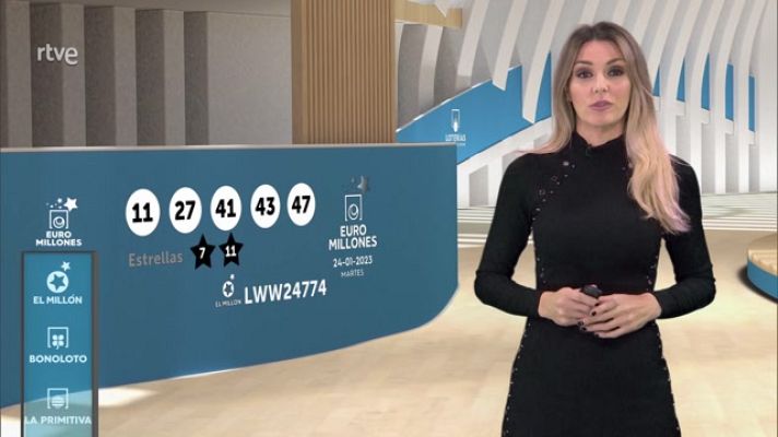 Loterías - Sorteo de la Bonoloto y Euromillones del 24/01/2023