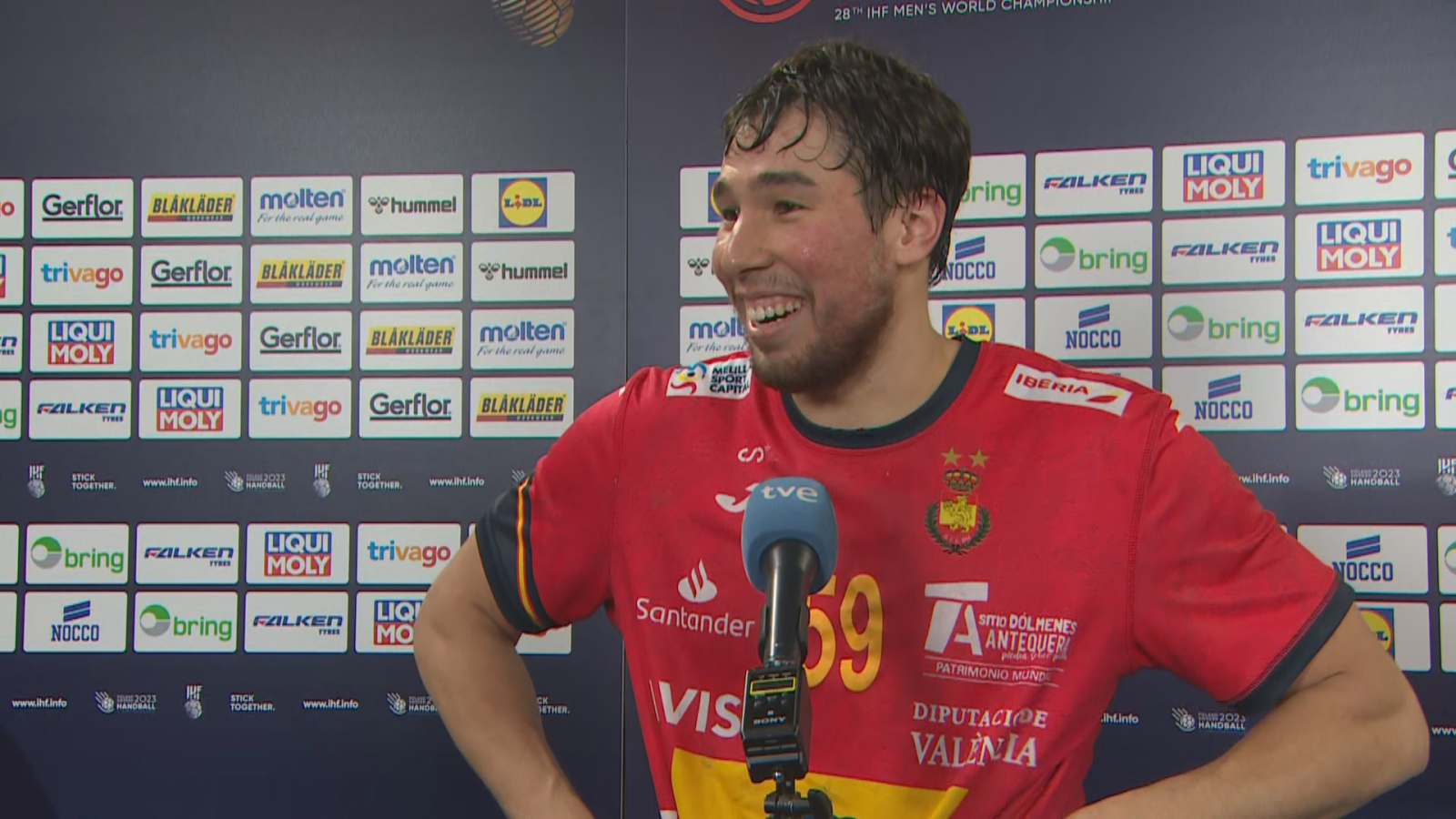 Mundial balonmano | La curiosa explicación del gol de Dani Dujshebaev: "Estaba reventado y me quedé de palomero"