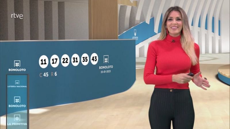Sorteo de la Bonoloto del 25/01/2023