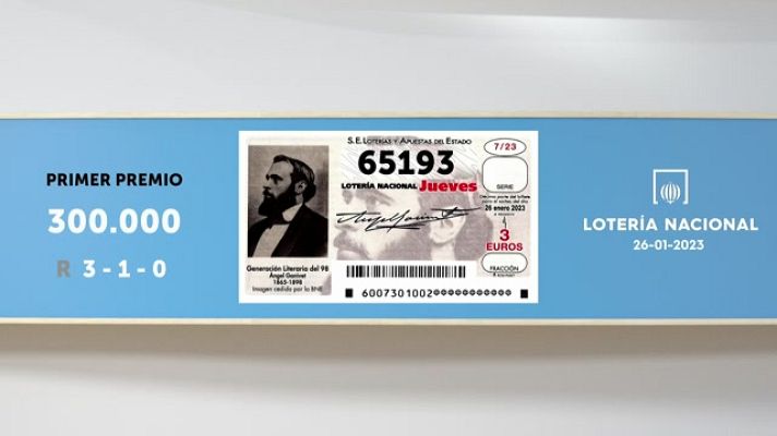 SELAE - Sorteo de la Lotería Nacional del 26/01/2023