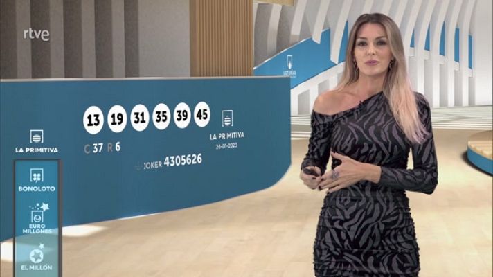 Loterías - Sorteo de la Lotería Nacional, Bonoloto, Primitiva y Jóker del 26/01/2023